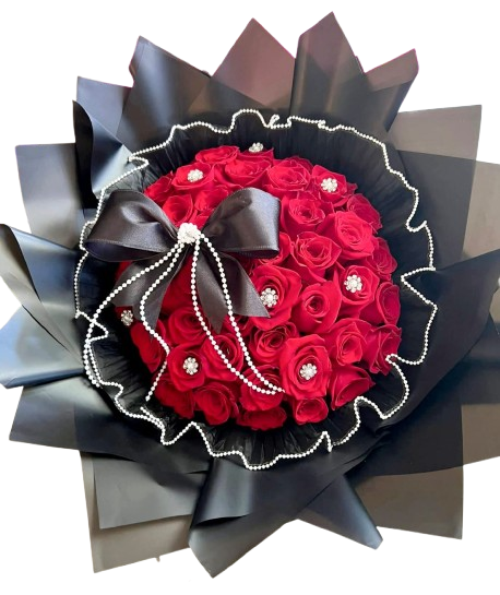 RAMILLETE 24 ROSAS ROJAS ESCARLATA
